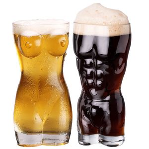 Mokken Creatieve Dame Mannen Body Shape Water Bier Glas Cup Duurzaam Whiskey Glazen Wijn S Grote Borst Mok Drinkware 230626