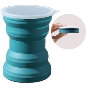 Tazas Creative ORIGIN CUP Taza plegable de silicona portátil con tapa Lavado de viaje Boca Café de agua resistente al calor para campamento al aire libre 230731