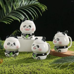 Mokken creatieve panda mok dieren keramiek schattig biermelk havermout koffiekop jaar cadeau