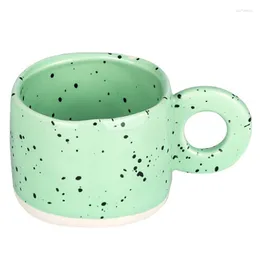 Tazas Manejo de anillo creativo Taza de cerámica Candy Color Milk Coffee Cafet Office Home Drinkware Hornos Microondas Pareja Tazas de mano