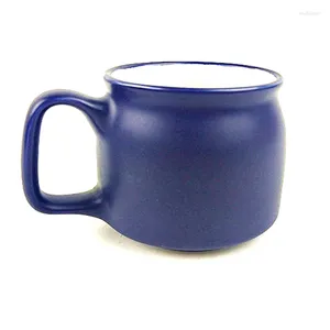 Tasses créatives simples couleur unie mate en céramique tasse à domicile tasse tasse de thé réutilisable