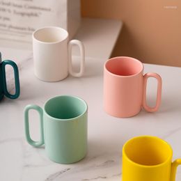 Mokken creatief eenvoudig met cirkelvormige ringhandgreep gepersonaliseerde keramische kopjes voor koffie thee melk water drink ware Nordic Home Decor