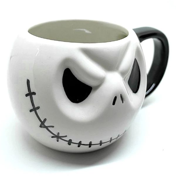 Tasses créatives crâne Drinkware Jack café dessin animé tasse à thé Halloween Bar cadeau cauchemar avant noël 231013