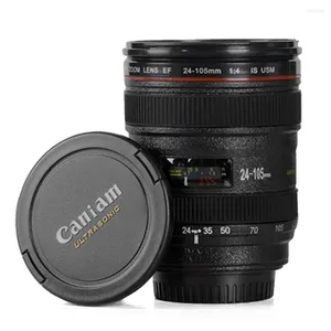 Tasses Creative SLR Camera Lens en forme de tasse à boire 420 ml Drinkware avec couvercle