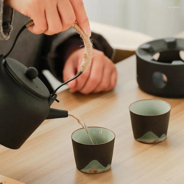 Tasses créatives Yuanshan brut poterie tasse à thé maître en céramique à la main Zen rétro simple petit bol