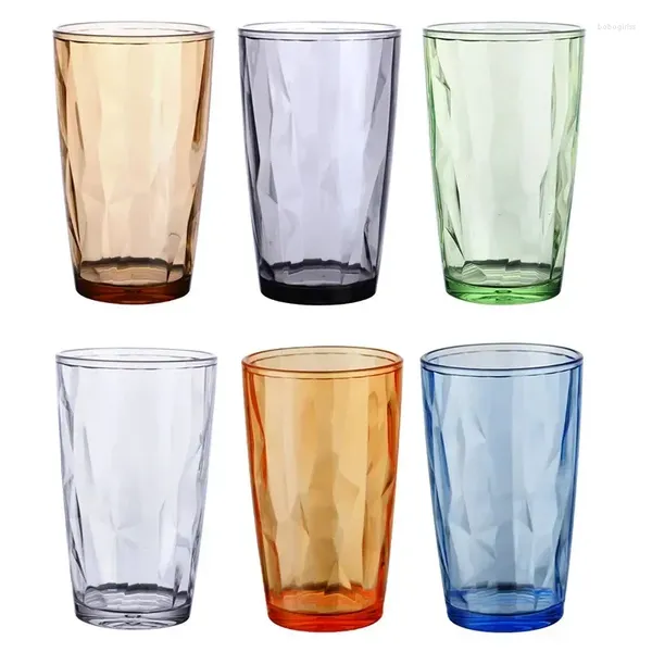 Tasses tasses de jus transparent verres empilables gobelers gobelers water restaurant bourse tasse pour thé à café buvant de l'acrylique