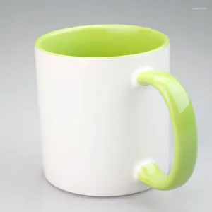 Tasses Couleur de tasse en céramique personnalisée à l'intérieur et manipuler la tasse de bricolage image po.