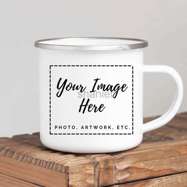 Tasses Inage Custom INAage Café Masses de famille Photos de famille Design Tug Creative Text Diy Cups Friends Girthy Gift 240417