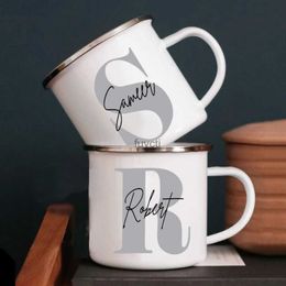 Tassen mit individuellen Initialen und Namen, personalisierte Tasse, Kaffee- und Getränkebecher, Geburtstagsvorschlag, Party-Dekoration, Valentinstag, Weihnachten, Neujahr, Geschenk YQ240109