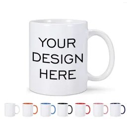 Tasses à café en céramique personnalisées de 11oz, texte personnalisé, Image Po, nouveauté, différentes images de conception, cadeau personnalisé