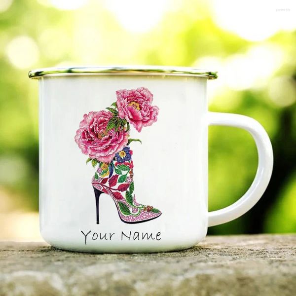 Tazas Copias de desayuno originales de tazas de rosas personalizadas e impresión de regalos únicos su nombre Taza de viaje para cerveza de café