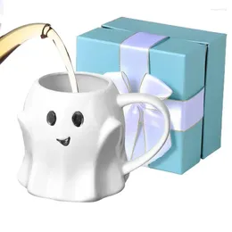 Tasses mignonnes Ghost Water Cup Creative Ceramic Mug Halloween Camping Tea Milk Party Décorer le cadeau amusant pour les enfants
