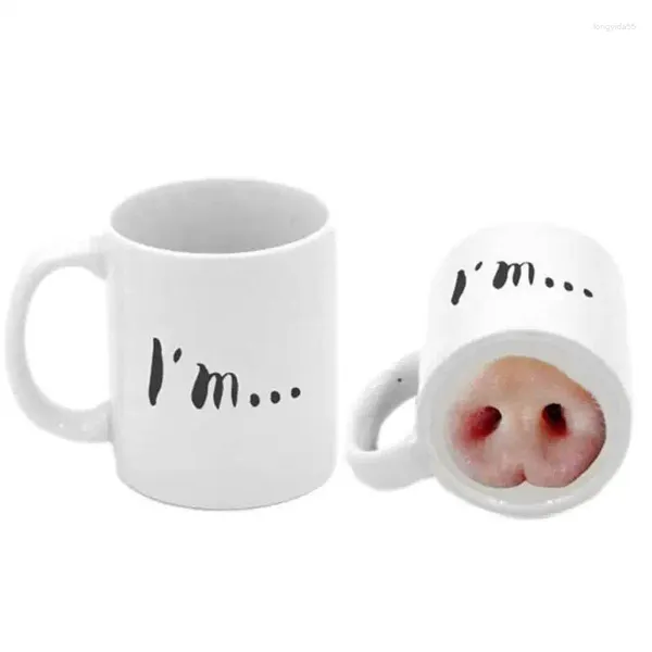 Tasses mignonnes cochon nez tasse