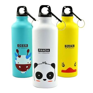 Tazas Botella de agua linda 500 ml Animal Regalo creativo Deportes portátiles al aire libre Bicicleta Camping Senderismo Escuela Niños Botella de agua Inventario al por mayor