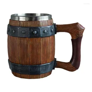 Tasses décoratives en bois en bois résine tasse whisky tasse de whisky à la main cadeau de bière antique pour hommes pour les anniversaires oktoberfest