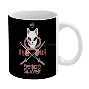 Mokken Demon (Kimetsu No Yaiba): Sabito White Mug Good Quality Print 11 oz Coffee Cup Salyer A