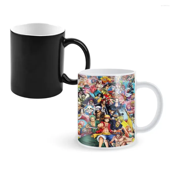 Tazas Design Luffy Creatividad Cambio de color Taza taza de café desayuno