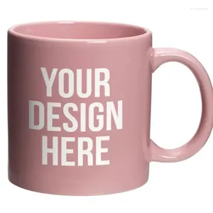 Mokken Diners Coffee Shop Full Color Gekleurd Bistro Campfire tweekleurig Matte afgewerkte Marketing Aangepast Budget Pink Sublimation Mug