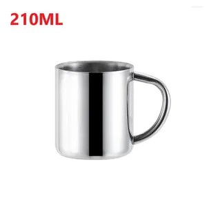 Tasses Dingers Serve des plats de plats à eau 304 en acier inoxydable.Tasse de café La qualité de l'isolation élégante est D