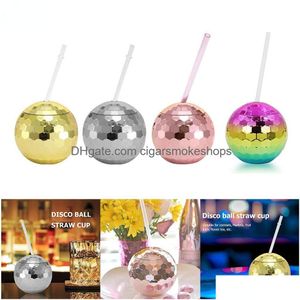 Mugs Disco Flash Ball Cocktail Cups voor nachtclub Bar Party Flashlight St Wine Glass Drink Siroop Siroop Sues Fles Drop levering Huis G DHVZP