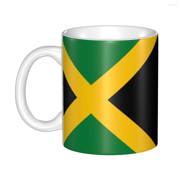 Tasses bricolage drapeau jamaïcain en céramique personnalisé patriotisme tasse à café cadeau créatif travail en plein air Camping tasses