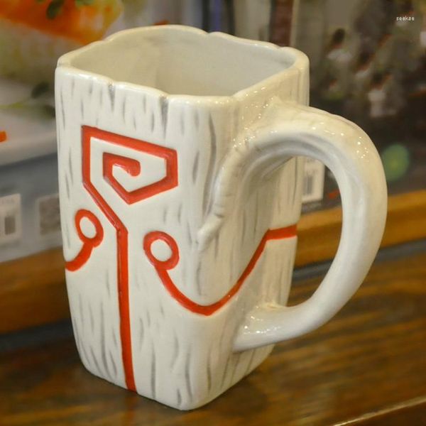 Tasses DOTA 2 TI4 Accessoire Juggernaut Jugg Masque Pendentif Tasse En Céramique Tasse À Café Pour Collection Cadeau Petit Ami 400 ml