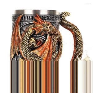 Tasses dragon tasse de café 3D 3D Cup gothique médiéval