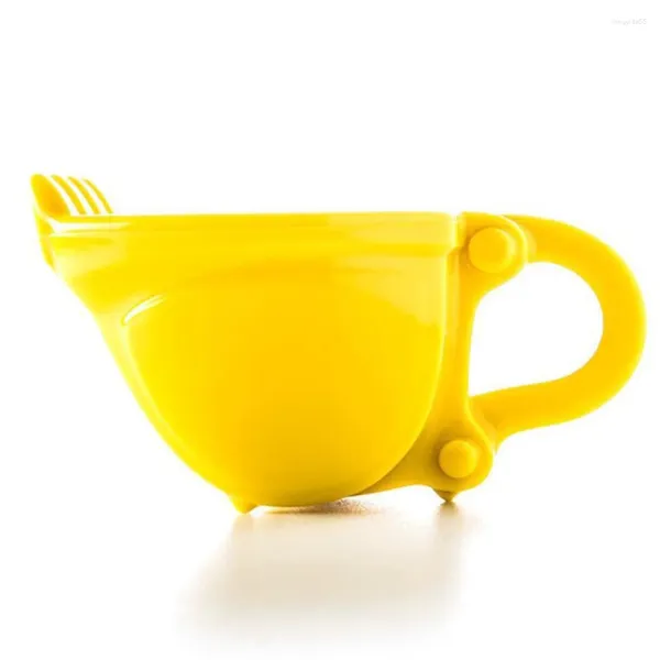 Tasses durables pelle seau tasse tasse à café pour café Restaurant ABS plastique accessoires de cuisine cuillère gâteau