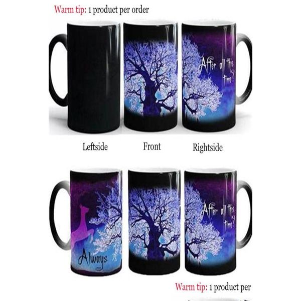 Tasses Magie écologique après tout ce temps toujours mystérieux violet vert mouche cerf couleur changeante tasses créative livraison directe maison Dhuag