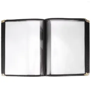 Tasses el menu réserver le dossier Prix Clear PVC Restaurant Display PAD DOPER COVERS