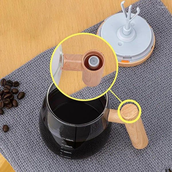 Tasses électriques à grande vitesse à haute vitesse tasse de café rechargeable pour mélanger la maison en verre borosilicate