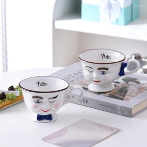 Tasses Europe et amérique tasse à café en céramique Vintage Baileys tasse à thé créative après-midi personnalisée petit Couple de luxe