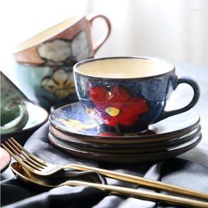 Tasses européennes et américaines créatives japonaises tasse à thé à thé set plat après-midi.