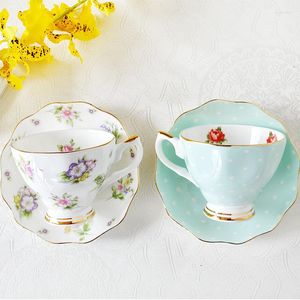 Mokken European Bone China koffieset Creatieve eenvoudige keramische porselein Dish Afternoon Tea Milk Cup 200 ml CL11082152 mok