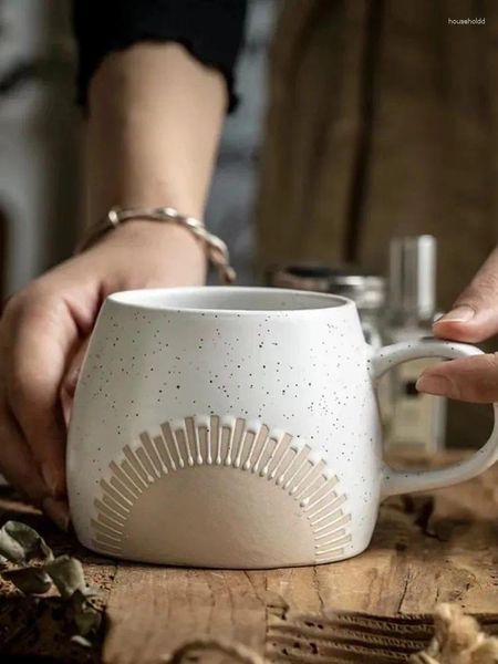 Tasses en céramique européenne grande tasse nordique Ins minimaliste eau maison tasse personnalisée café avec des défauts subtils