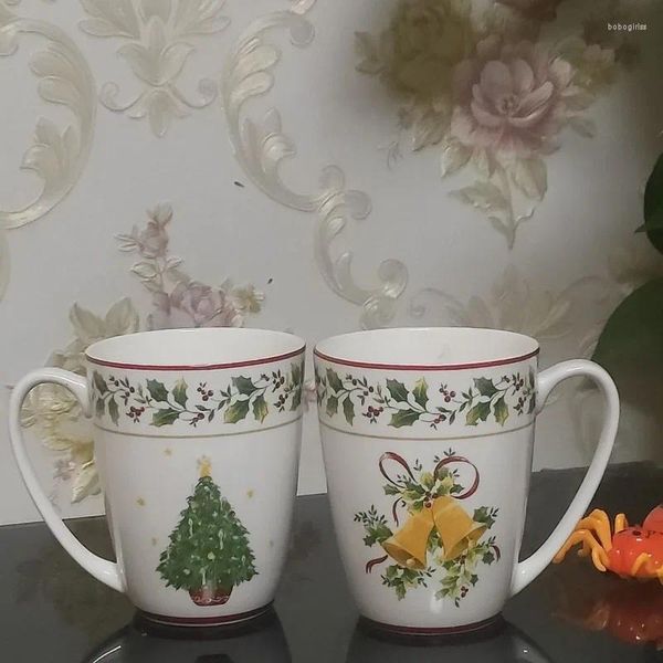 Tazas europeas navidad china china casera tazas de cerámica decoraciones navideñas de la cocina regalos de vajilla