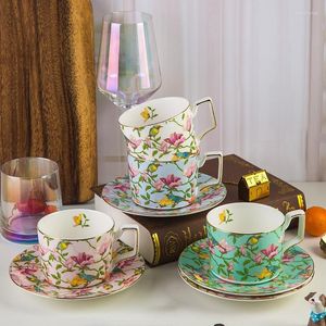 Mokken European Coffee Cup en Saucer Set Bone China Afternoon Tea Gift Accessories