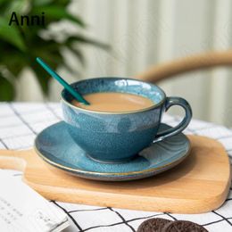 Mokken European Vintage Ceramic Creativity Simplicity Kiln Change Coffee Cups Afternoon Tea Milk Cup Home Living Room Decoratie