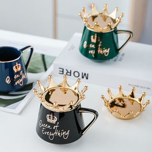 Mokken Alles is klaar Queen's Cup met Crown Cap en Spoon Ceramic Coffee Mug Cadeau voor de vrouw van de vriendin