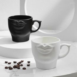 Mokken Eworld Gepersonaliseerde 3D Ceramic Coffee Cup Wit Handgemaakte Porselein thee Milk Creative Drink Mom Mom Heren en Dames Special
