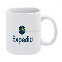 Tasses expedia white tasse 11 oz en céramique drôle de café au thé