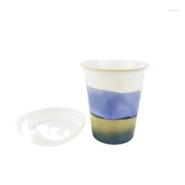 Tasses Usine En Gros Café Tasse De Voyage Peint À La Main Thé Au Lait Tasse En Céramique Vintage Style Européen