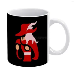 Tasses ff rouge mage blanche tasse de bonne qualité imprimer 11 oz tasse de café final final jeux vidéo nes nes rpg