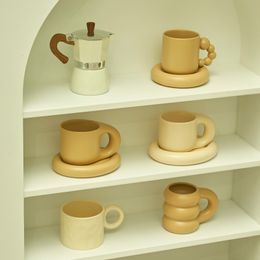 Mokken Floriddle Ceramic met Saucer Coffee Cups and Saucers Home Office Tea Cup Koreaanse plaat 230228