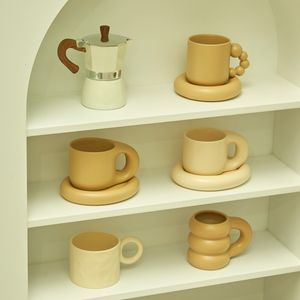 Mokken Floriddle Ceramic met Saucer Coffee Cups and Saucers Home Office Tea Cup Koreaanse plaat 230228
