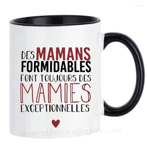 Tazas de la abuela francesa Nana Mom Mum Mum Coffee Coffee Cafet