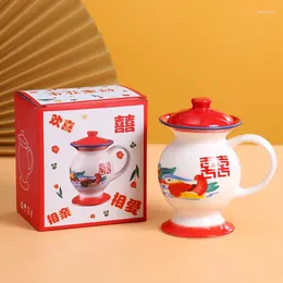 Tasses drôles en céramique tasse de café à maison tasse de bureau avec soucoupe petit déjeuner lait jus de thé à thé cadeau cadeau mfeicrowave coffre-fort