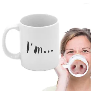 Tasses drôles nez de cochon tasse en céramique créative bizarre Animal eau boisson rire thé tasses à café tasse en porcelaine