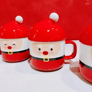 Mokken grappige kerstman kerstcadeau keramische cup koffiemok voor jongens en meisjes super mooi plezier