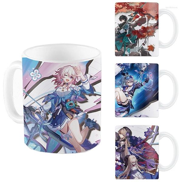 Mugs Game Honkai Star Rail Anime Péripheral Café Céramique Céramique Mug Au-Importure d'eau Tasse de lait pour garçons pour garçons